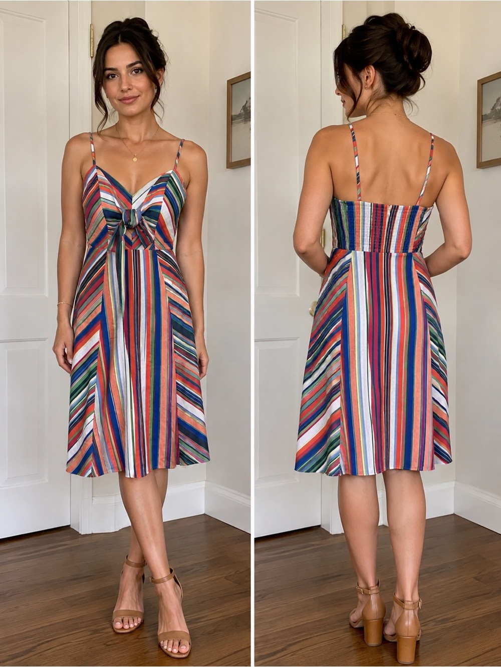 Parker Dress striped sundress size 2 summer cotton